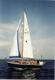 Dougaljo, owned built and sailed by Doug and Jo Hoadley.